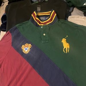 Xxl polo rugby. Beautiful shirt. Burgundy, green, navy and Gold